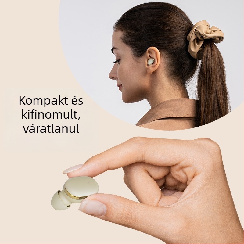 Kábel nélküli Bluetooth fülhallgató sporthoz, futáshoz és vezetéshez, in-ear, mini méret, hosszú akkumulátor-üzemidő