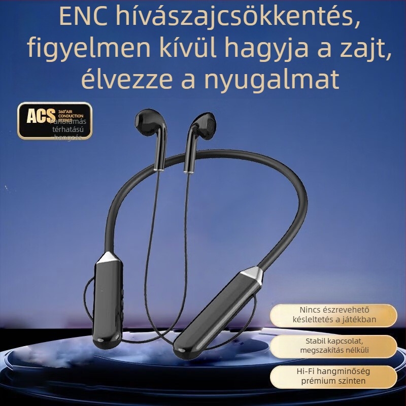 Új nyakpántos Bluetooth headset, vezeték nélküli, fél-in-ear, sportos sztereó, G07