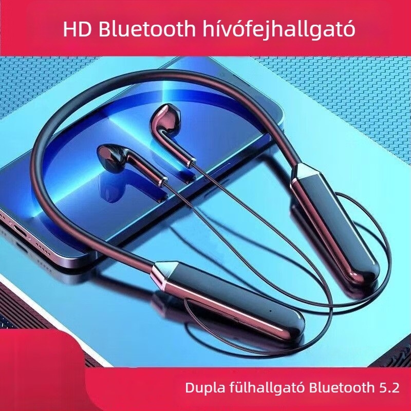 Új nyakpántos Bluetooth headset, vezeték nélküli, fél-in-ear, sportos sztereó, G07