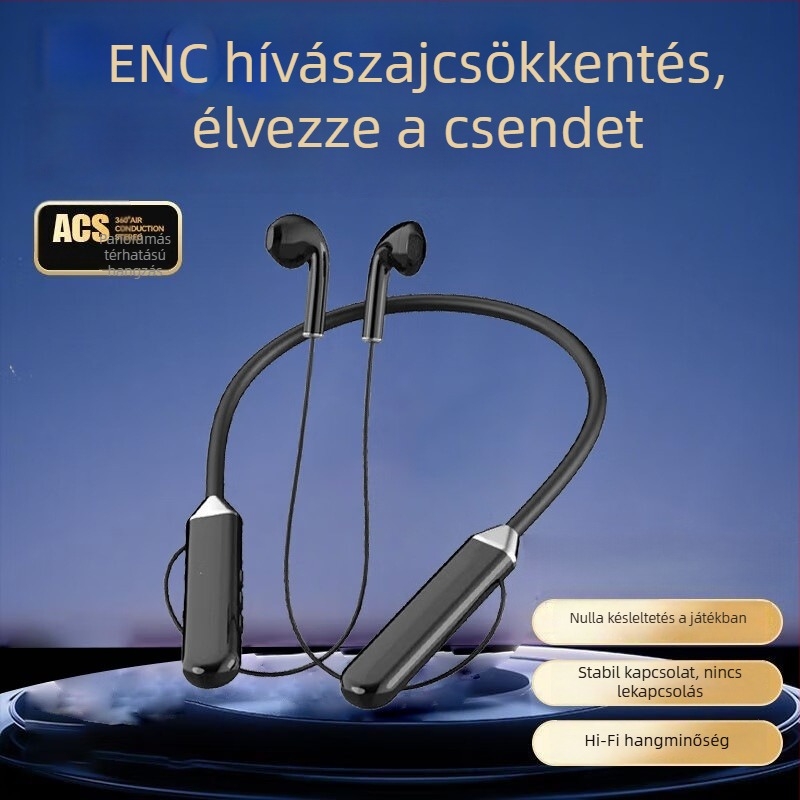 Új nyakpántos Bluetooth headset, vezeték nélküli, fél-in-ear, sportos sztereó, G07