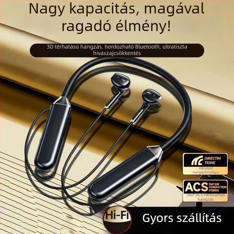 Új nyakpántos Bluetooth headset, vezeték nélküli, fél-in-ear, sportos sztereó, G07