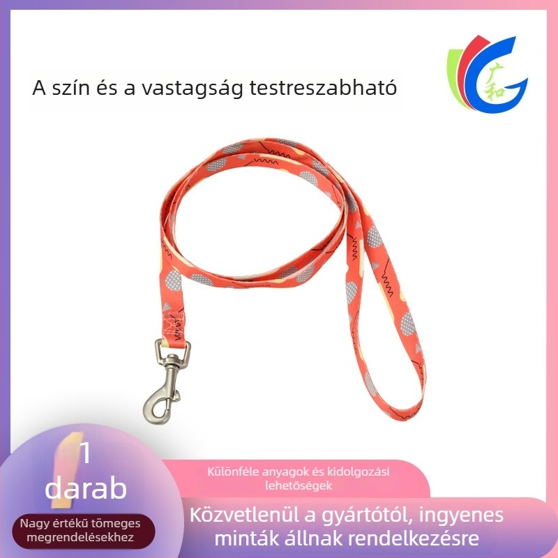 Nyomtatott kis- és közepes testű kutyák számára készült póráz, állítható hám, Teddy sétáló póráz, macska- és kutyapóráz, kihúzható