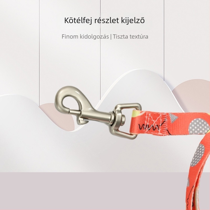 Nyomtatott kis- és közepes testű kutyák számára készült póráz, állítható hám, Teddy sétáló póráz, macska- és kutyapóráz, kihúzható
