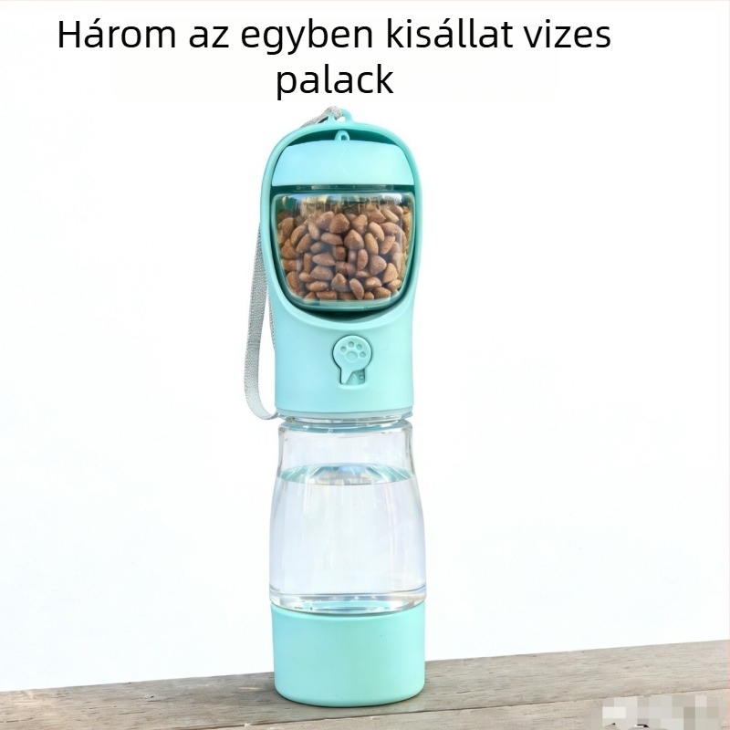 Kutya utazó pohár, hordozható etető- és itatótál, multifunkcionális vízcsésze