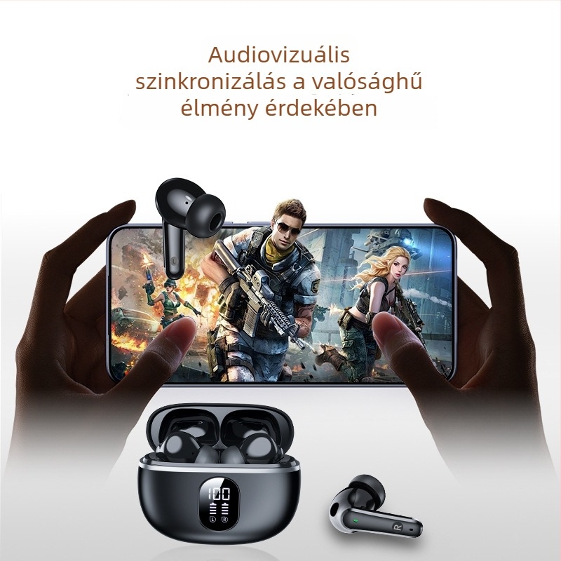 A3 Bluetooth vezeték nélküli sport fülhallgató, vízálló, kiváló hangzás, In-Ear, Digitális kijelző, hosszú üzemidő