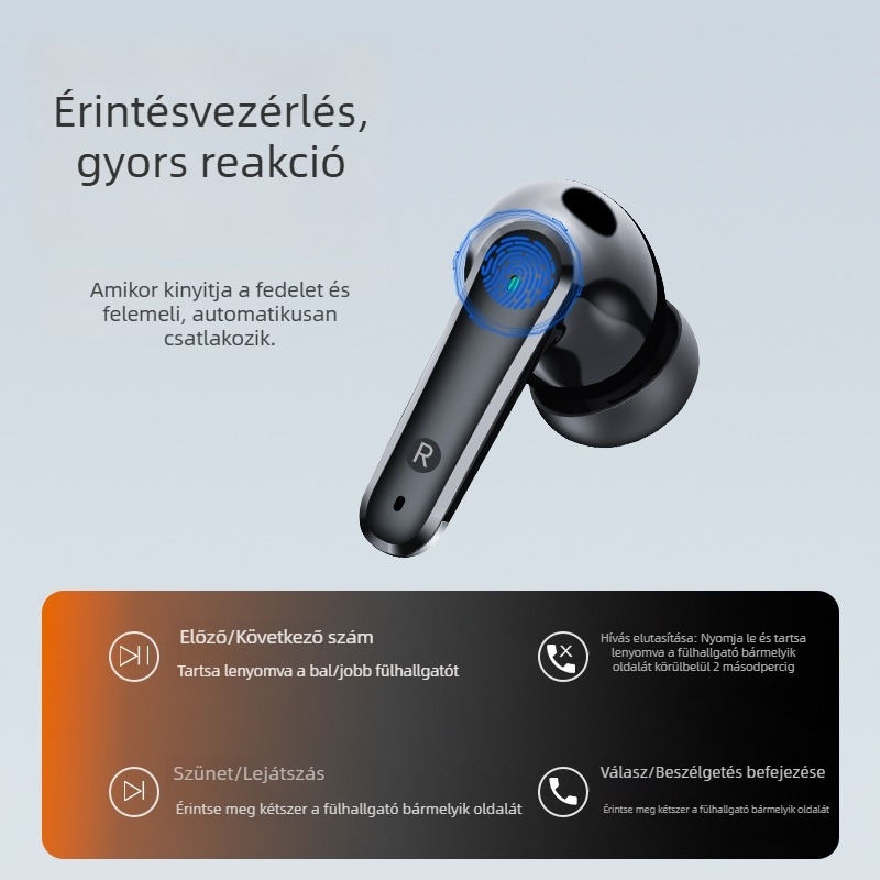 A3 Bluetooth vezeték nélküli sport fülhallgató, vízálló, kiváló hangzás, In-Ear, Digitális kijelző, hosszú üzemidő