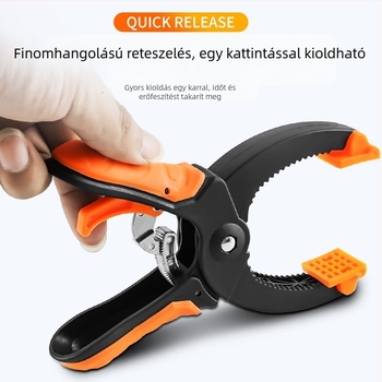 G- és C-alakú szorító készlet famegmunkáláshoz, nagy F-alakú szorító ratchet mechanizmussal