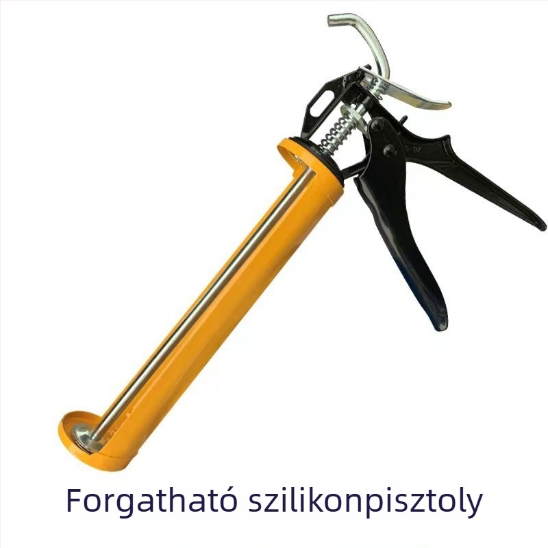 Szilikon tömítőpisztoly, kézi, ergonomikus, üveghez és általános használatra, megerősített kivitel
