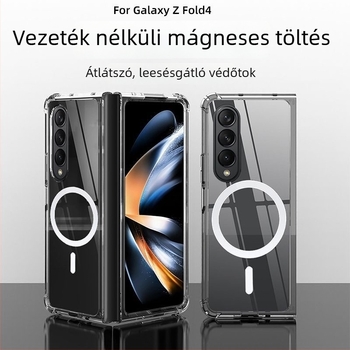 Átlátszó mágneses ütésálló védőtok Samsung Galaxy Z Fold4/5 és Z Fold7 készülékekhez