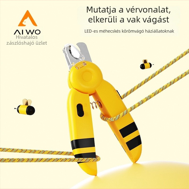 Kisállat körömvágó olló, állítható méret, macskáknak
