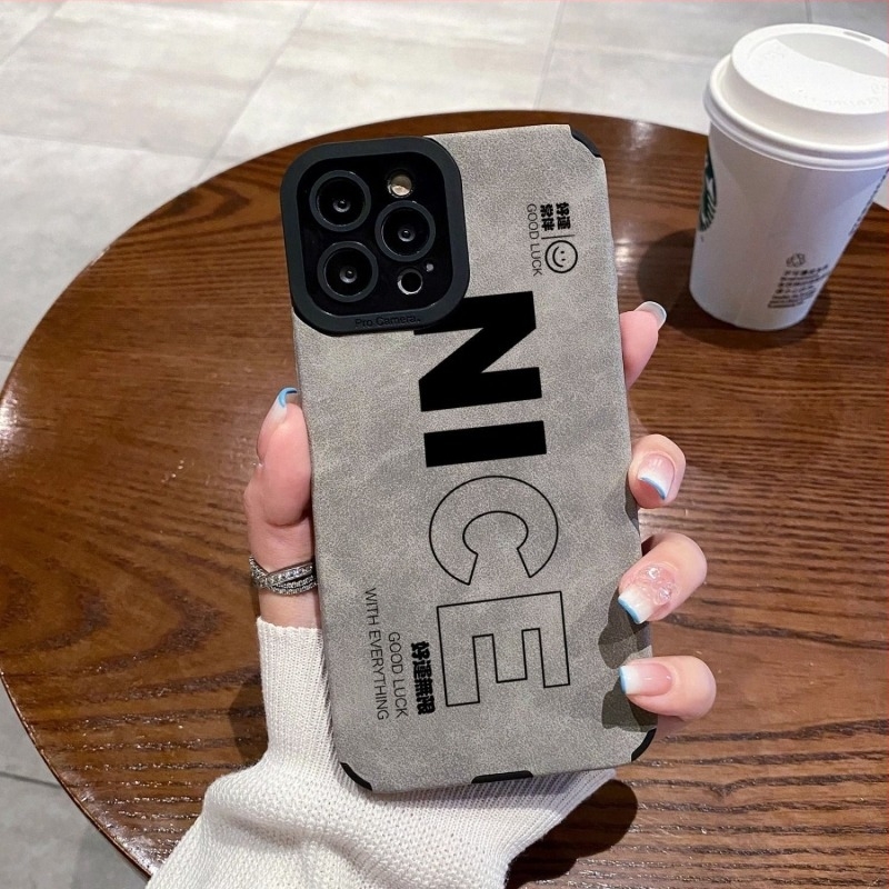 Magas minőségű Ins-stílusú velúr bőr tok iPhone 14 Pro Max-hez