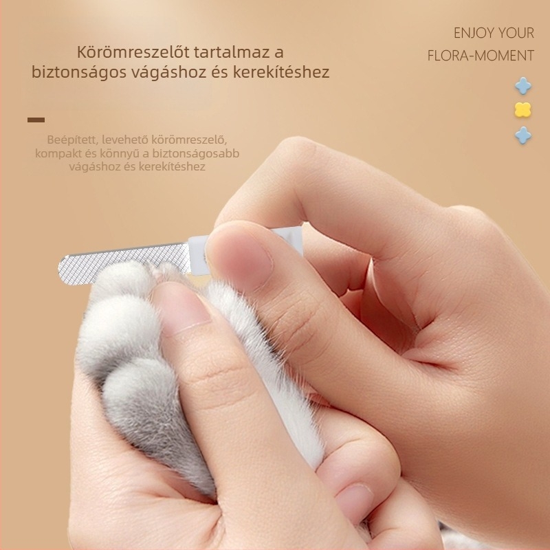 Kutyák és macskák körömvágója vérzésgátló dizájnnal