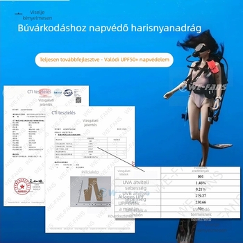Női búvár zokni UPF50+ UV-védelem