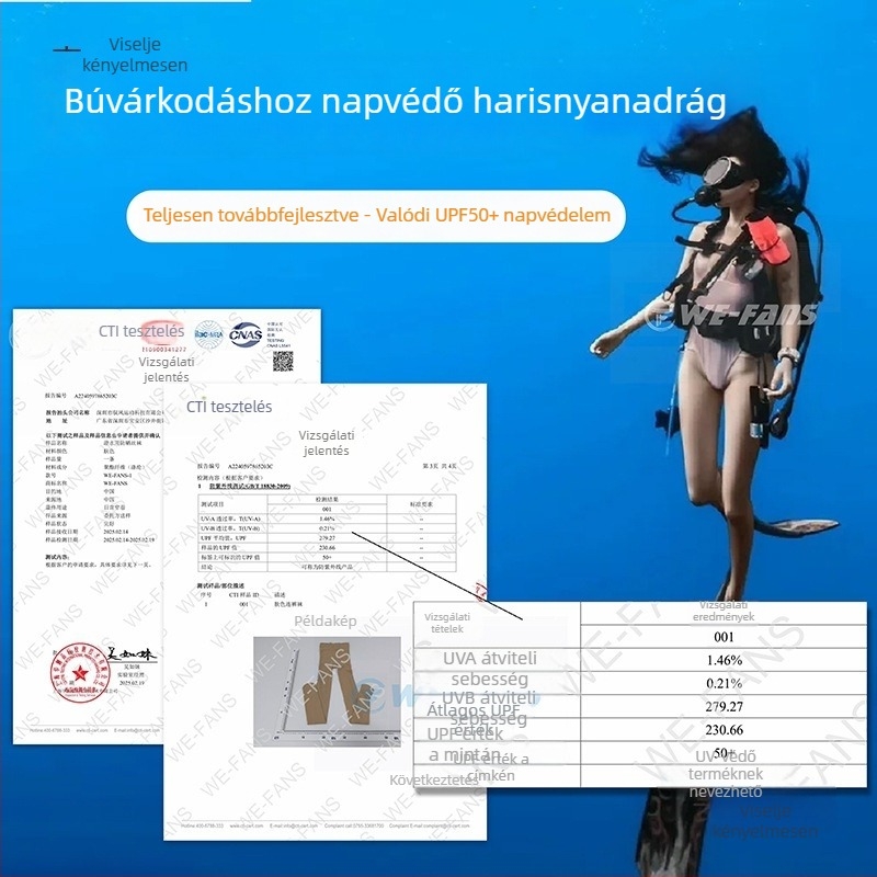 Női búvár zokni UPF50+ UV-védelem