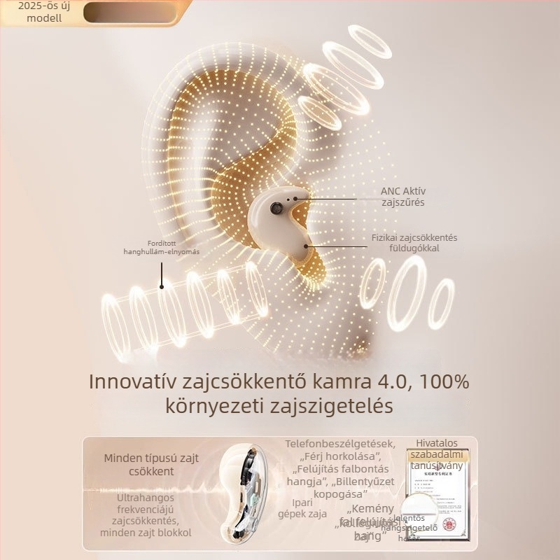 Y190 csontvezetéses alvóhallgató, mini Bluetooth fejhallgató, digitális kijelző, zajcsökkentés, hosszú üzemidő