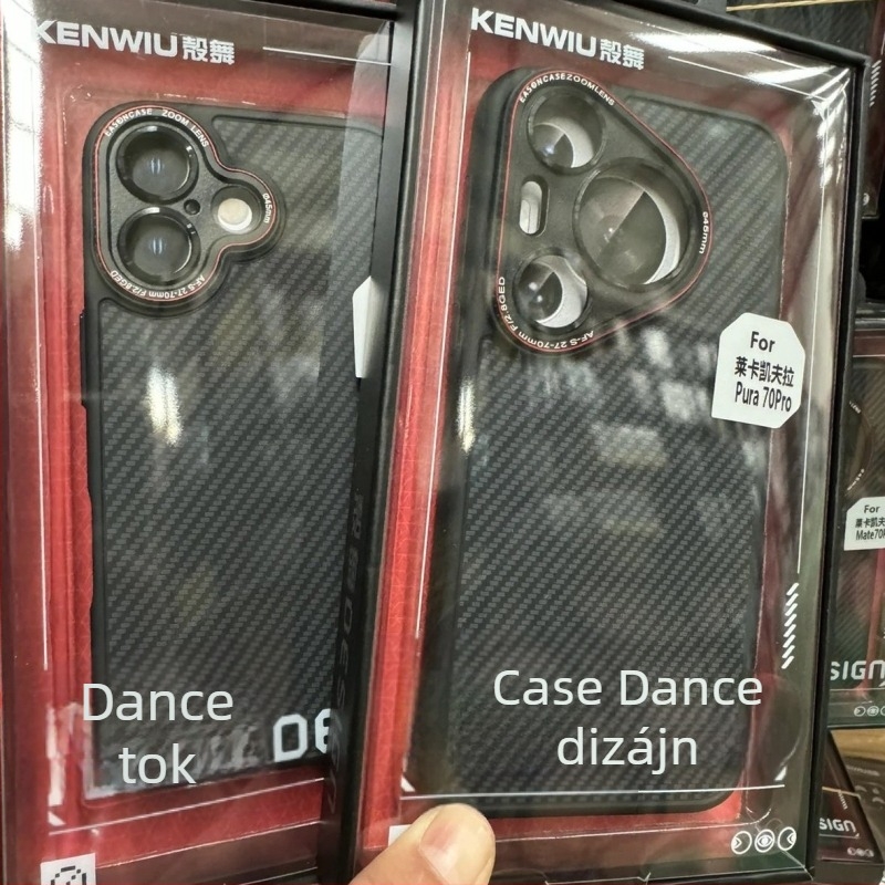 Shell Dance Lycra Kevlar iPhone-hoz tartozó telefontok, hátlap, TPU, matt felület, ütésálló, fekete, egyszerű és elegáns