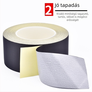 Fekete acetát szövetből készült ragasztószalag, lángálló, szigetelő, magas hőmérséklet-állóságú, LCD-kijelző javításához és elektronikai felhasználáshoz.