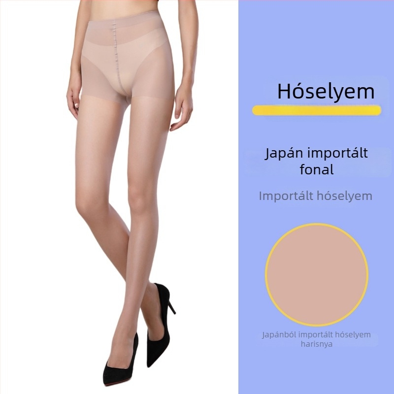 5D vékony matt női harisnyanadrág, anti-akadás, nylon, fekete, nyár