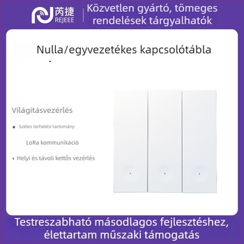 LoRaWAN vezeték nélküli távirányító kapcsoló, 86-os típus, lángálló ház, egy-/kettő-/háromirányú vezérlés, WeChat Mini Program