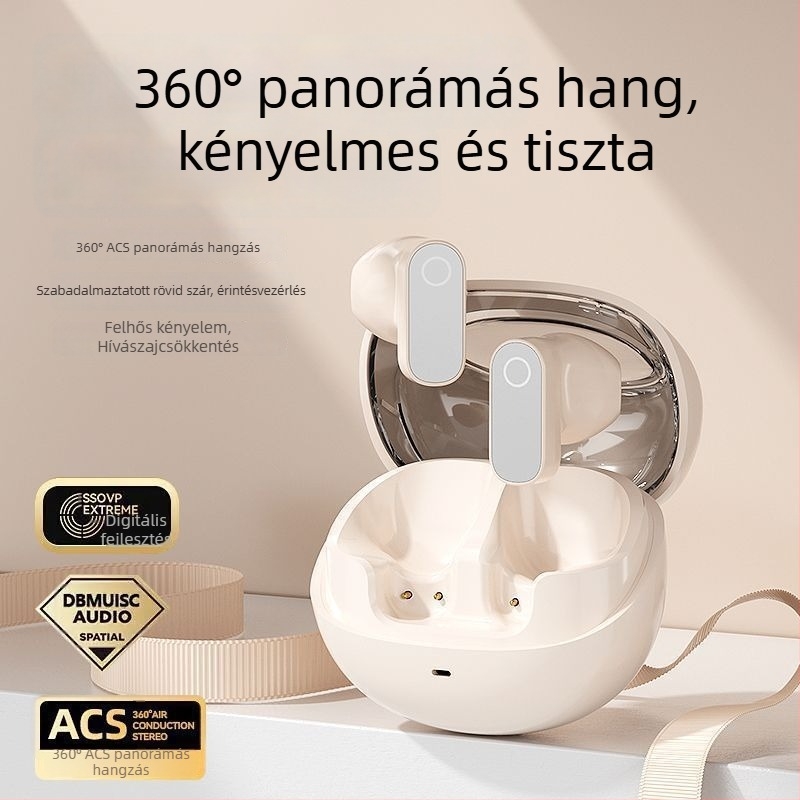 GT550 Valódi Vezeték Nélküli Bluetooth fülhallgató, 2025-ös új modell, hosszú üzemidő, zajcsökkentés, hívások, TWS kompatibilis