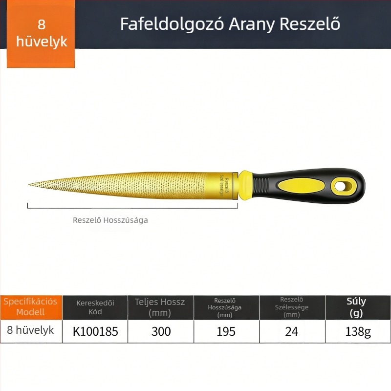 Kis cipőjavító és polírozó reszelő, acélból, faipari használatra