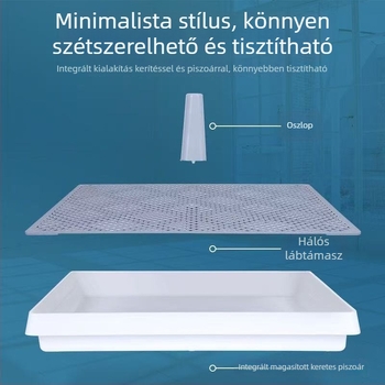 Extra-nagy kutya toalett fröcsögés elleni védelemmel és oszloppal, mosható, háztartási használatra