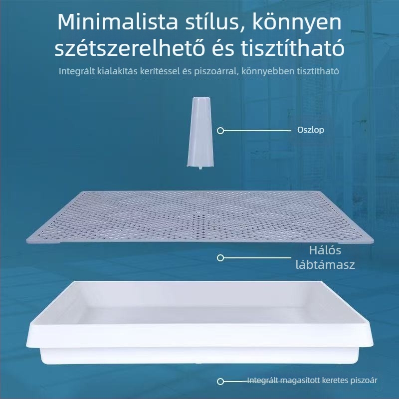 Extra-nagy kutya toalett fröcsögés elleni védelemmel és oszloppal, mosható, háztartási használatra