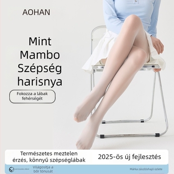Aohan Mint Mambo 0D női harisnya, meztelen bőr érzet, ultra vékony, bőrbarát, varrat nélküli a szemérem részen, UV védelem