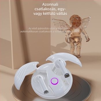 Angel Wings Bluetooth fejhallgató – Vezeték nélküli, rendkívül hosszú üzemidő, zajcsökkentés, sportos használatra