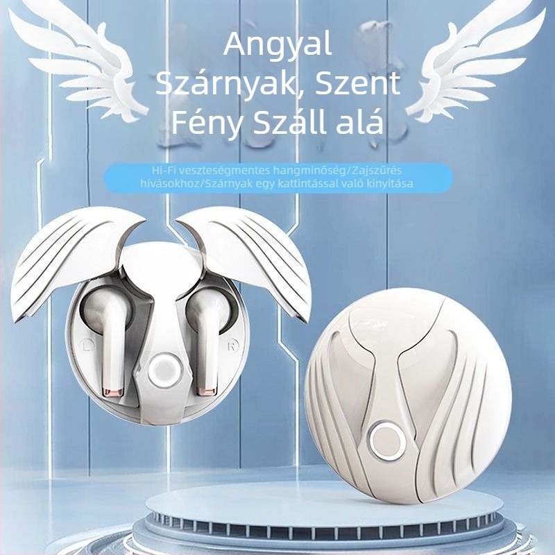 Angel Wings Bluetooth fejhallgató – Vezeték nélküli, rendkívül hosszú üzemidő, zajcsökkentés, sportos használatra
