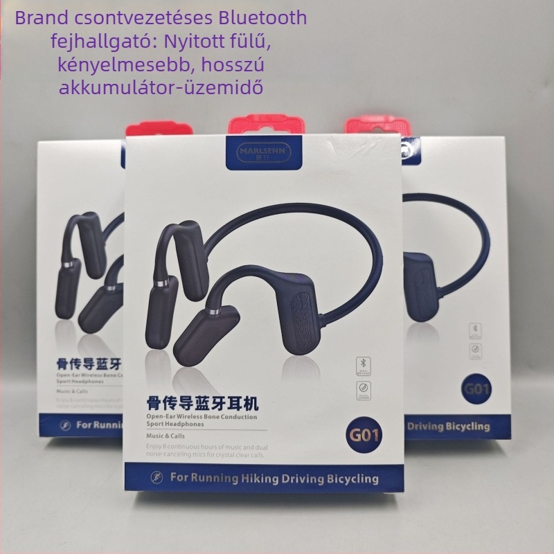 Brand csontvezetéses Bluetooth sportfülhallgató, vezeték nélküli, fülre akasztott dizájn