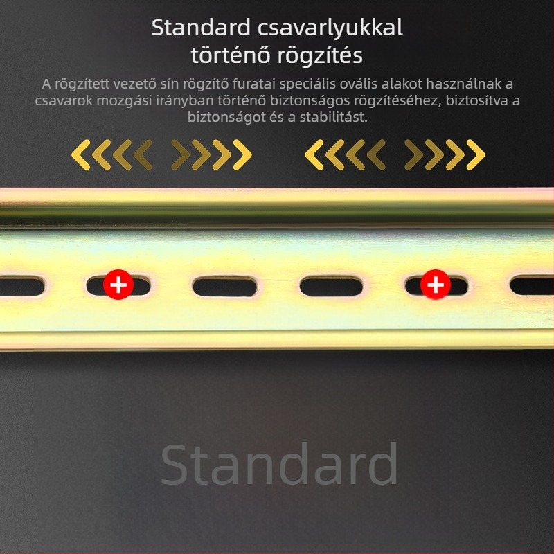 C45 sínre szerelhető terminál blokk, áramkör-megszakító, alumínium–vas ötvözet, 35 mm-es sínhez