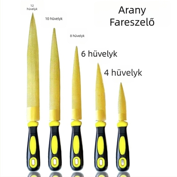 Fafaragó fájlok készlet: keményfa fájlok durva fogakkal és finom fogú félköríves fájlok, kettős félkörös keresztmetszet