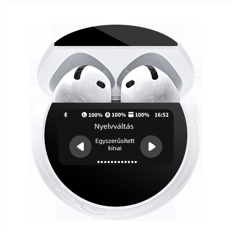 A15Pro vezeték nélküli fülbe illeszkedő Bluetooth fejhallgató érintőképernyővel, ANC zajcsökkentéssel, hosszú üzemidő