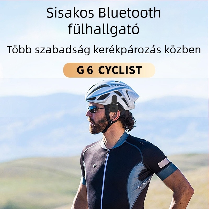 Motorkerékpár sisak Bluetooth fülhallgató csontvezetéses hangzással, sztereó, intelligens zajcsökkentés, HD hívások, Bluetooth 5.0, IPX6 vízálló, 8+ óra üzemidő, 10 m hatótávolság