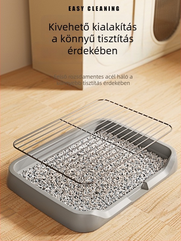 Kutyatoalette nagy, közepes és kicsi kutyáknak; toalette a rendszeres ürítéshez és tiszta kutyaalomhoz