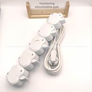 Európai stílusú alma alakú univerzális elosztó 3 USB-porttal, 1200W, 220V