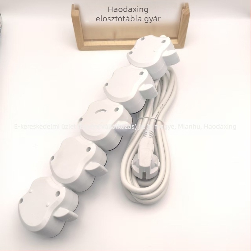 Európai stílusú alma alakú univerzális elosztó 3 USB-porttal, 1200W, 220V