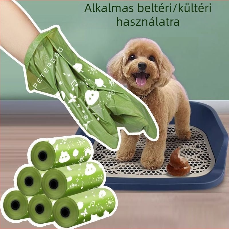 Kutyaürülék zacskó és tisztító eszköz – sétákhoz