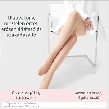 Csillagstílusú ultra vékony fekete harisnyanadrág nylon-Lycra, nyári viselet, természetes érzet, Anti-Snag