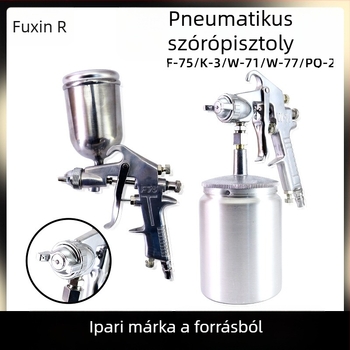 W71 pneumatikus szórópisztoly W77 magas atomizációjú latex festékhez bútorokhoz, alsó tartály
