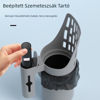 Minden egyben macskaalom-szedő beépített szemeteszsákkal, tartós és hordozható tisztítóeszköz