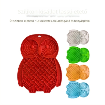 Kutyáknak szilikonból készült lassú etető tál nyalogató mattal
