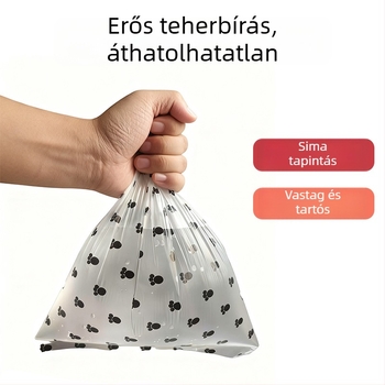 Logóval ellátott, egyszer használható ürülékzacskók, dupla vastagságú, kültéri használatra, szivárgásmentes