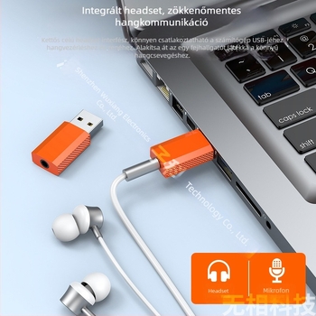 USB-C 3,5 mm külső fejhallgató-hangkártya konverter Apple iPhone 17-hez