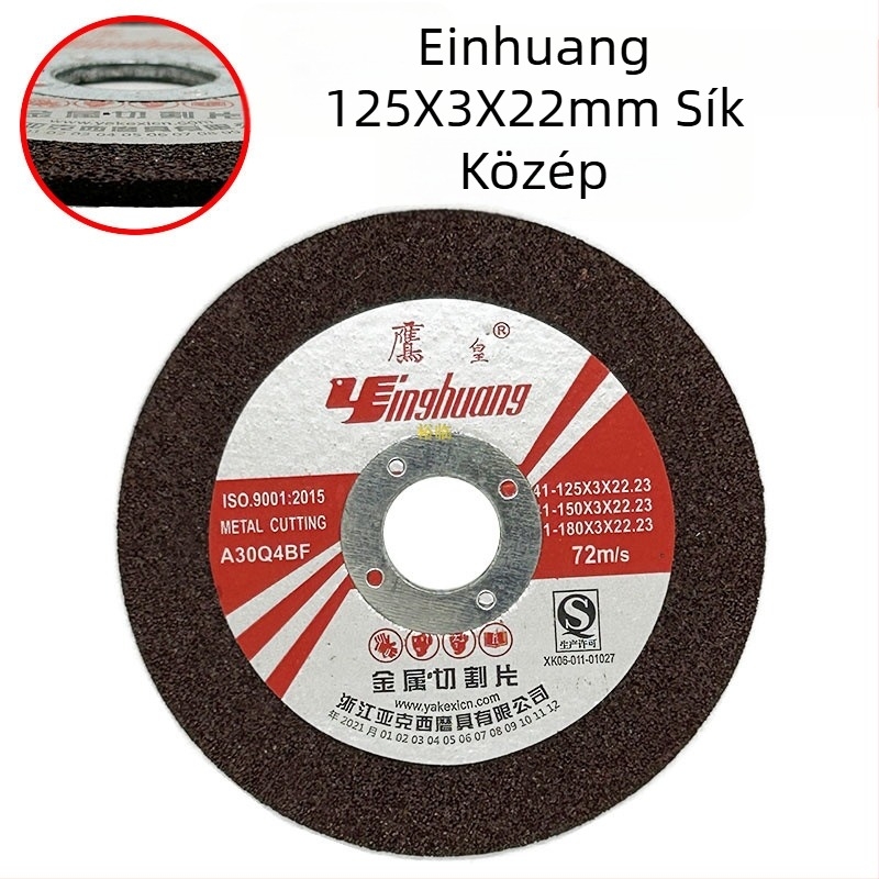 Eagle Emperor gyanta-kötésű csiszoló- és vágó korong rozsdamentes acélhoz, 100x2.5x16 mm