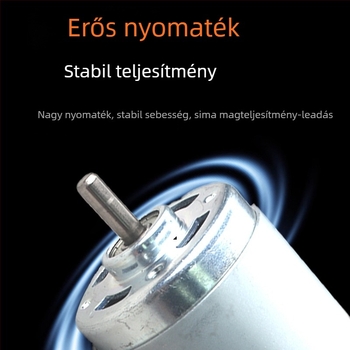775-ös motor 24V, nagy nyomatékú csiszoló, sebességszabályzó rézhuzallal, egygolyócsapágyas és kétorsós vágóeszköz