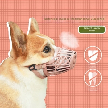 Kutyaszájkosár a nyalogatás és harapás megelőzésére, kis- és közepes méretű kutyáknak, köztük a Corgi