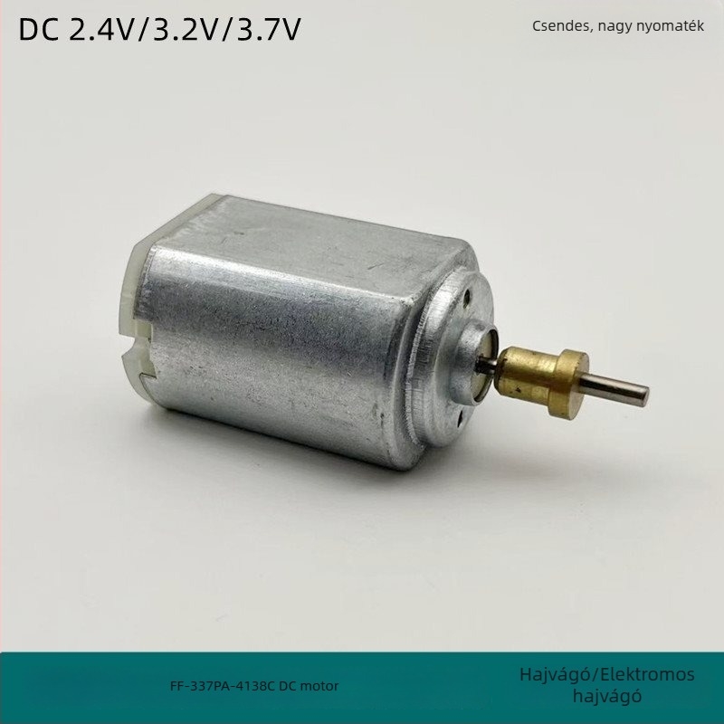 FF337/390 DC motor hajvágóhoz – nagy nyomaték, 2.4V/3.2V/3.7V