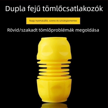 Vízvezeték gyorscsatlakozó reducer, 1/2 in–3/4 in–1 in tömlőkhöz, univerzális adapter